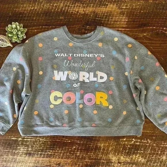 Disney 100 | 2023 Wonderful World of Color Disney Park  Crewneck Sweatshirt - Picture 2 of 6